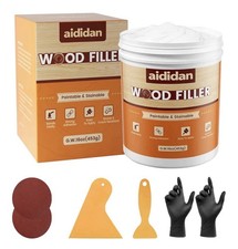 Wood Filler, Wood Repair Kit, 16 Ounce Paintable Stainable Wood Putty Filler