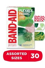 Band-Aid Brand Flexible Fabric Bandages, Forest, Assorted Sizes, 30 ct