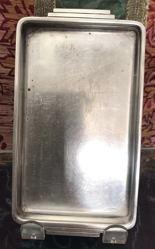 Antiguo plato de plata esterlina Art Deco de Tiffany & Co. (SOUVENIR L'LORNE 43) 170 g. Foto 3 de 4