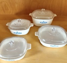 Vintage Corelle Casserole Toys Cornflower 8 Pieces