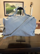 Authentic RARE Etro Vintage Light Blue Calf L...
