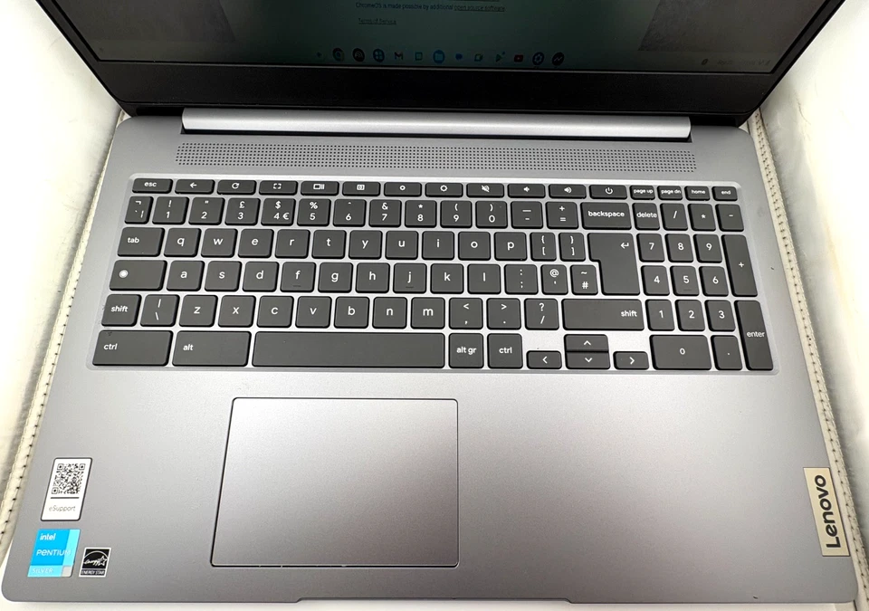 Lenovo IdeaPad 3 Chromebook 15IJL6 Laptop Intel N4500 8GB RAM 128GB eMMC Silver - Image 4 of 4