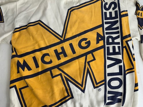 Vintage City Boys Michigan Wolverines AOP Crewneck Sweatshirt 90’s Y2K - Picture 10 of 16