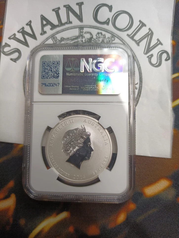 2014P Australia S$1 NGC MS70 Year of the Horse Colorized EF106 - Image 3 of 3