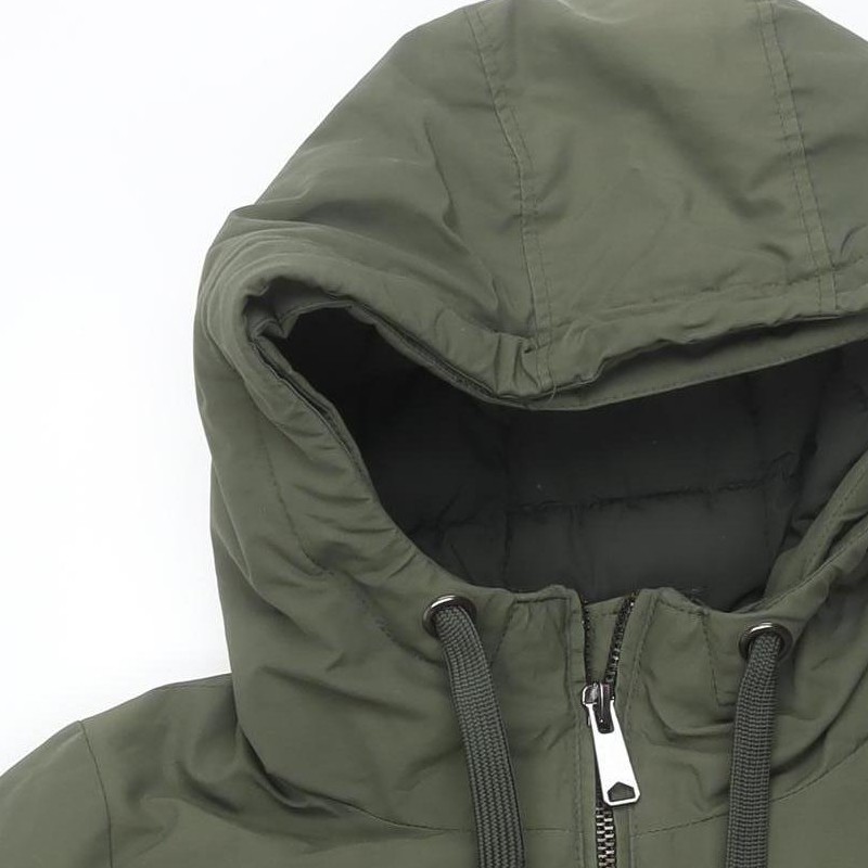 Zara Basic Women's Green Puffer Jacket S - image 11