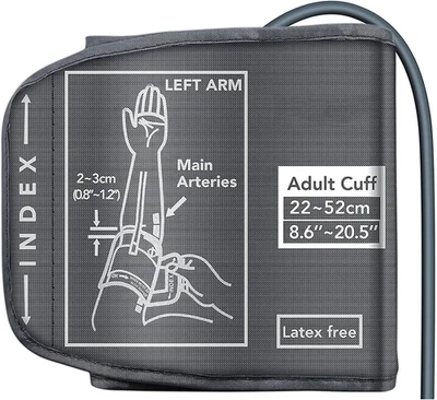 Replacement Extra Large Cuff for Omron BP Monitors 22-52CM Big Arm - Adjustable