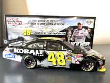 2009 JIMMIE JOHNSON #48 KOBALT TOOLS INDY RACED WIN 1/24 W/PIN PRODUCTION OF 832