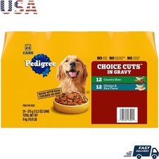 Wet Dog Food Choice Cuts Chicken Rice Country Stew Canned 13.2oz 24 Pack New 2.25 per gallon