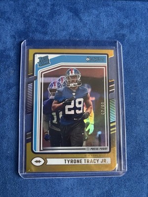 Panini Donruss 2024 Tyrone Tracy Jr RC Gold /25