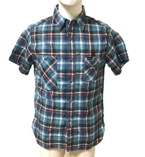 STUDIO D’ARTISAN Union Made Duck Goods Check Plaid S/S Shirt Made in Japan L