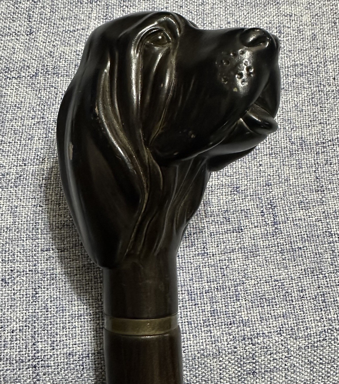 Aramis Houndstooth Pattern Large Umbrella Bloodho… - image 13