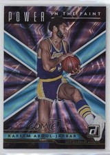2021 Donruss Power in the Paint Holo Teal Laser Kareem Abdul-Jabbar #2 HOF 18jt