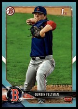 2018 Bowman Draft #BD-33 Durbin Feltman Sky Blue #/499