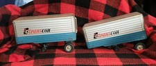 Vintage Tin Toys Pair Of Transcon Semi Trailers Made In Japan