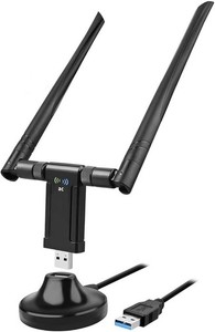 Chiavetta Wifi per PC Fisso 1200Mbps, Adattatore WiFi USB Dual Band 5GHz/867Mbps