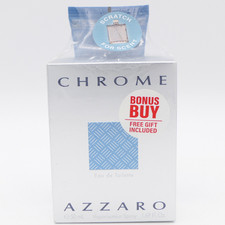 Azzaro Chrome Eau De Toilette EDT Spray For Men 1.69 oz w/ Bonus Shampoo 2.5 oz