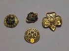 4 Vintage Pins Including Girl Scout, 25 AR Veteran, Luthern & FOE LA — photo 1
