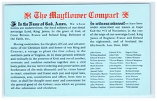 Vintage Mayflower Compact 1620 Historical Postcard by Bromley & Co.