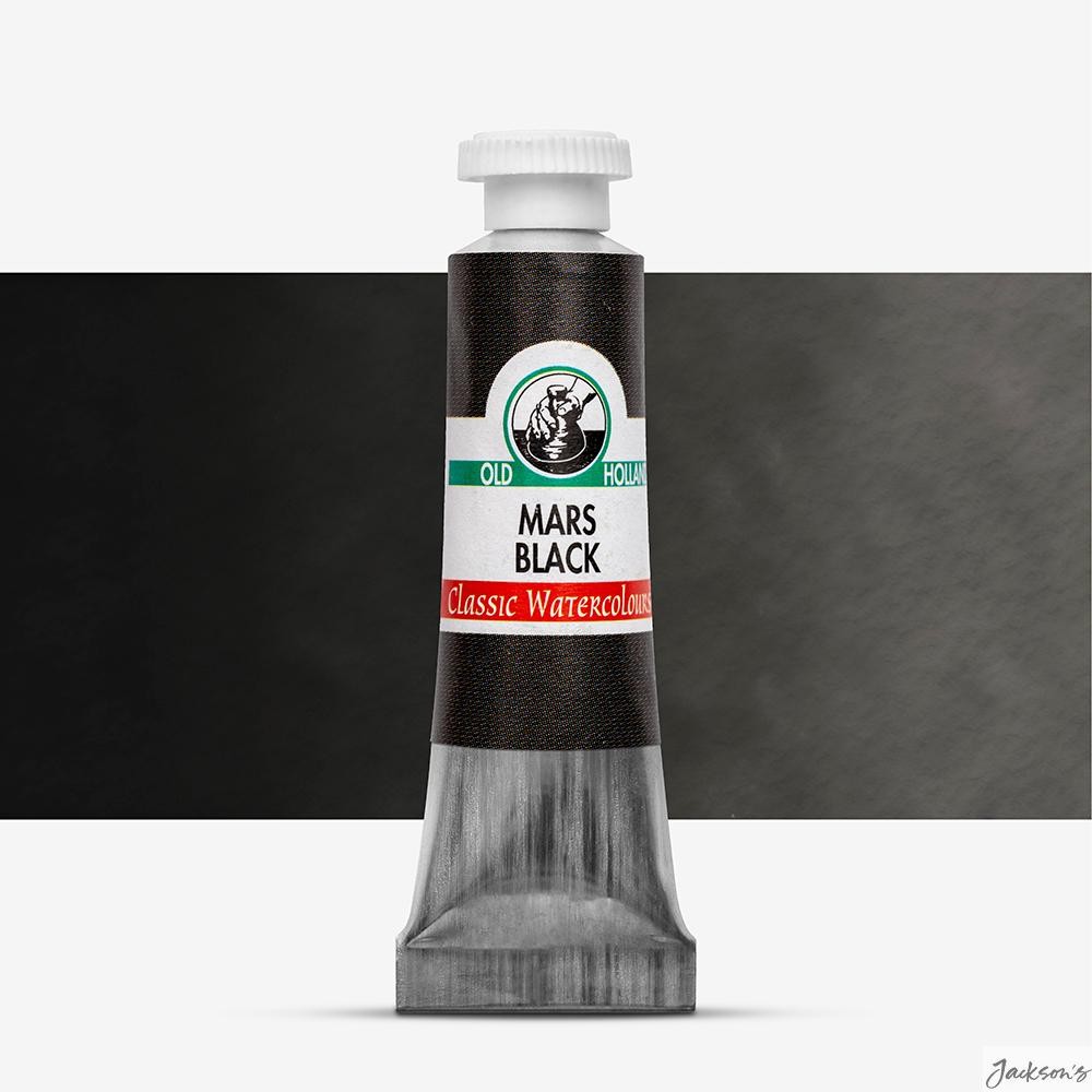 Old Holland Classic Watercolour Paint Tube Pigment 6ml Mars Black Colour
