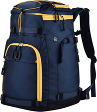 55L-70L Expandable Ski Boot Bag with Helmet Compartment   Waterproof  Durable  