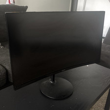Curved Acer 24 in Black Monitor 16:9 w/ Stand Power Adapter