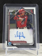 2024 Bowman Chrome Jose Fernandez 1st Bowman Chrome Auto