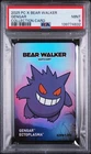 2025 POKEMON CENTER X BEAR WALKER COLLECTION CARDS GENGAR 0269/1250 PSA 9