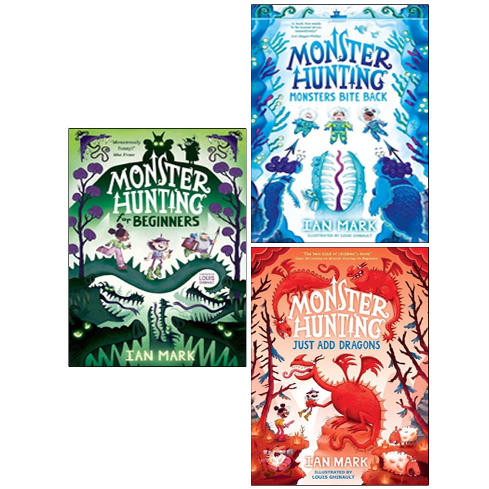 Monster Hunting Series 3 Books Collection Set by Ian Mark Monsters Bite Back