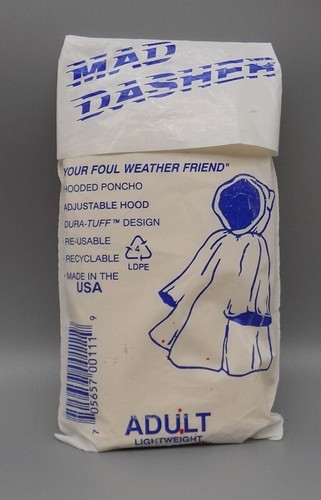 Vintage Sunoco Mad Dasher Rain Poncho NASCAR Fuel Gas Gasoline Advertising - Bild 4 von 9