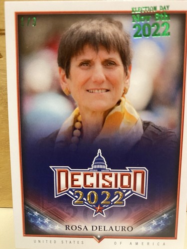 2022 DECISION POLITICAL #198 ROSA DELAURO GREEN 1/3 | eBay