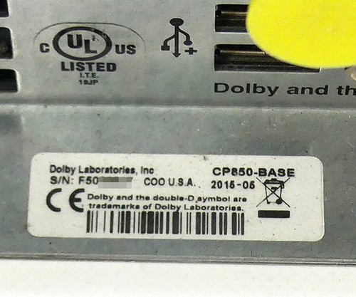 DOLBY CP850-Base Professional Digital Atmos Cinema Surround Sound Processor Used - Picture 7 of 7