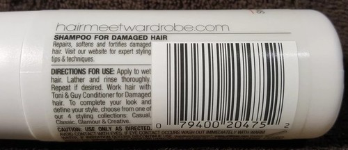 Toni & Guy CLEANSE Shampoo for Damaged Hair~ (2) Travel Size Bottles/1.7 oz Each - 第 3/6 張圖片