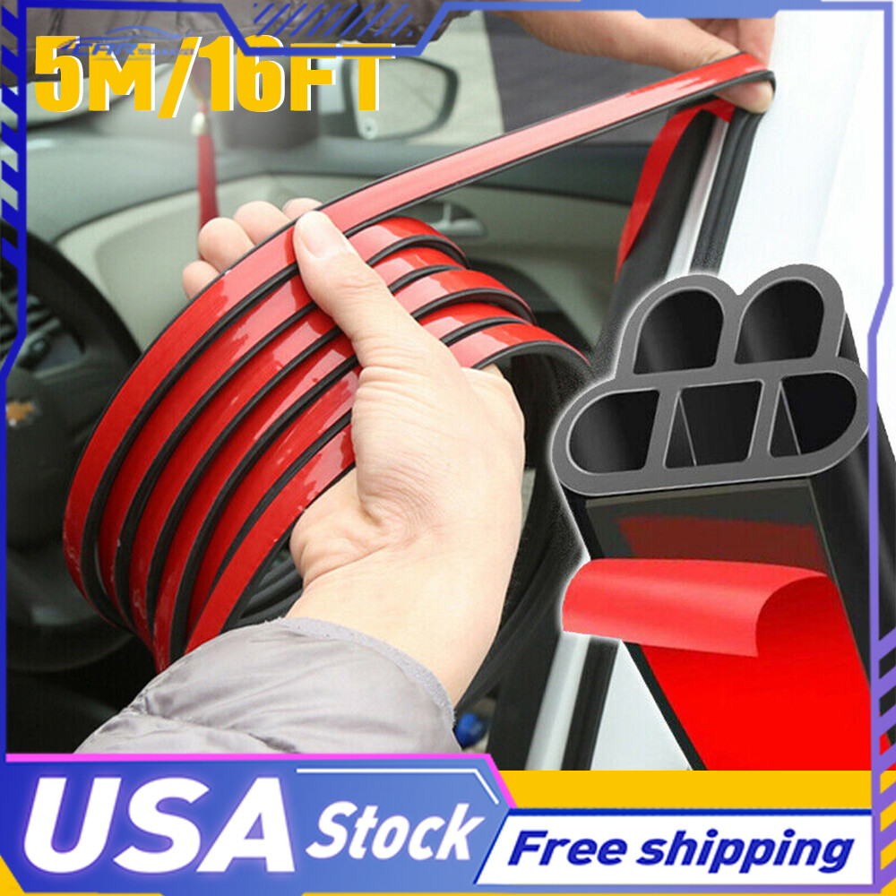 16TF Windshield Seal Roof Noise Insulation Rubber Strip Moldings Trims Adhesive