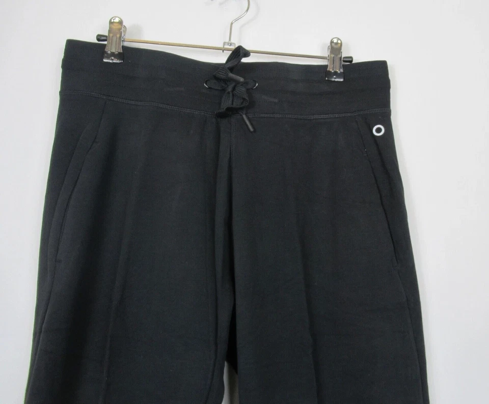 M&S Jogger High Rise Cotton Cuffed Bottom Yoga Gym Tapered Leg Pants Trouser - Image 4 of 4