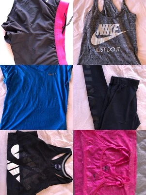 nike velvet shorts and tank top