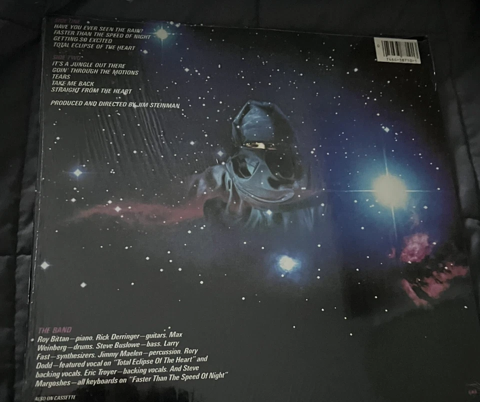 Bonnie Tyler /Faster Than The Speed Of Night NM Vinyl Columbia HYPE STCKR SHRINK - Image 2 of 2