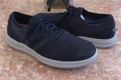 110サイズ ③ New Rockport Men's Zaden 5-Eye Ubal Blue Nubuck Comfort Sneakers