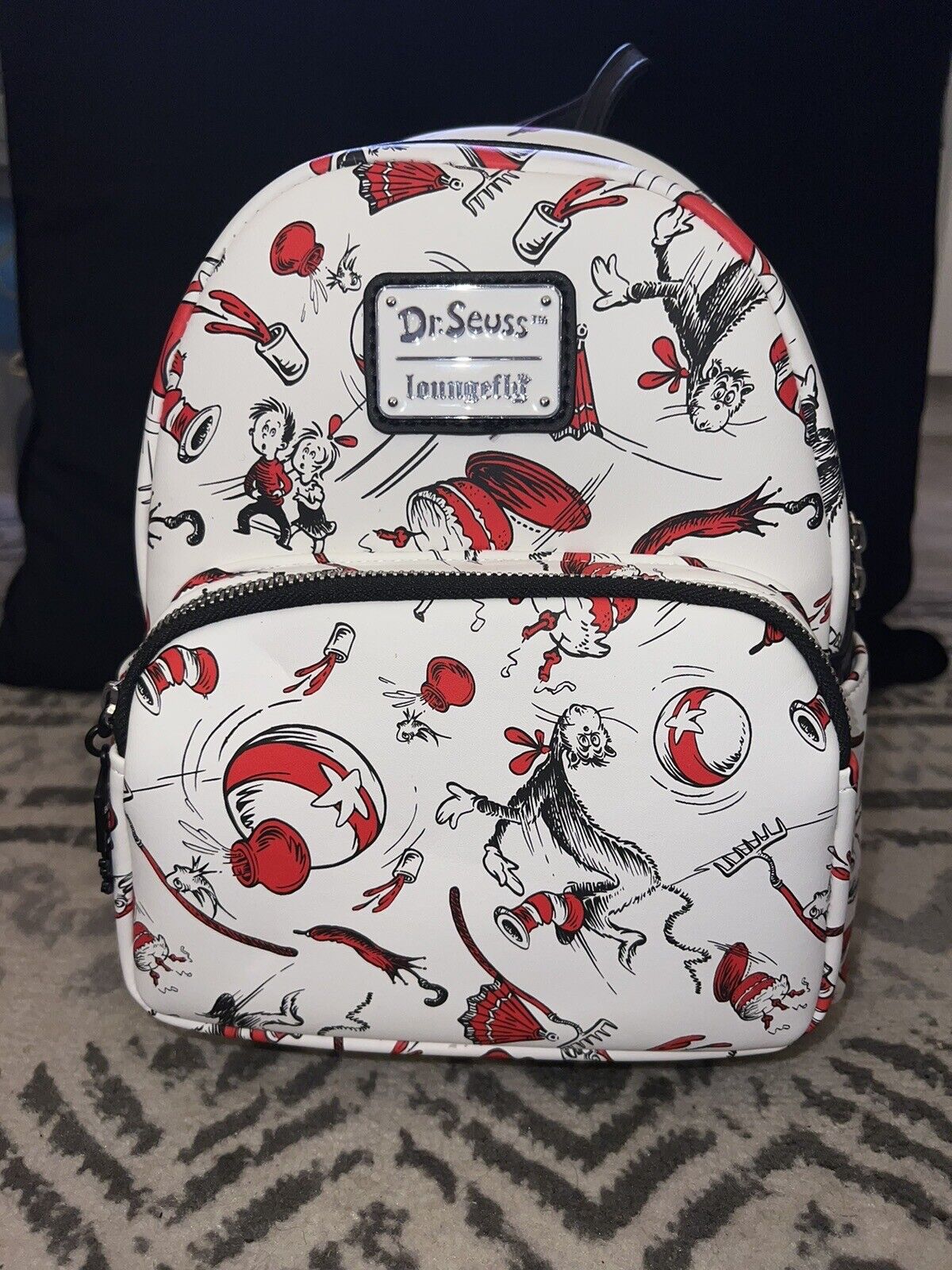 Loungefly Dr. Seuss Cat in the Hat Mini Backpack NWT
