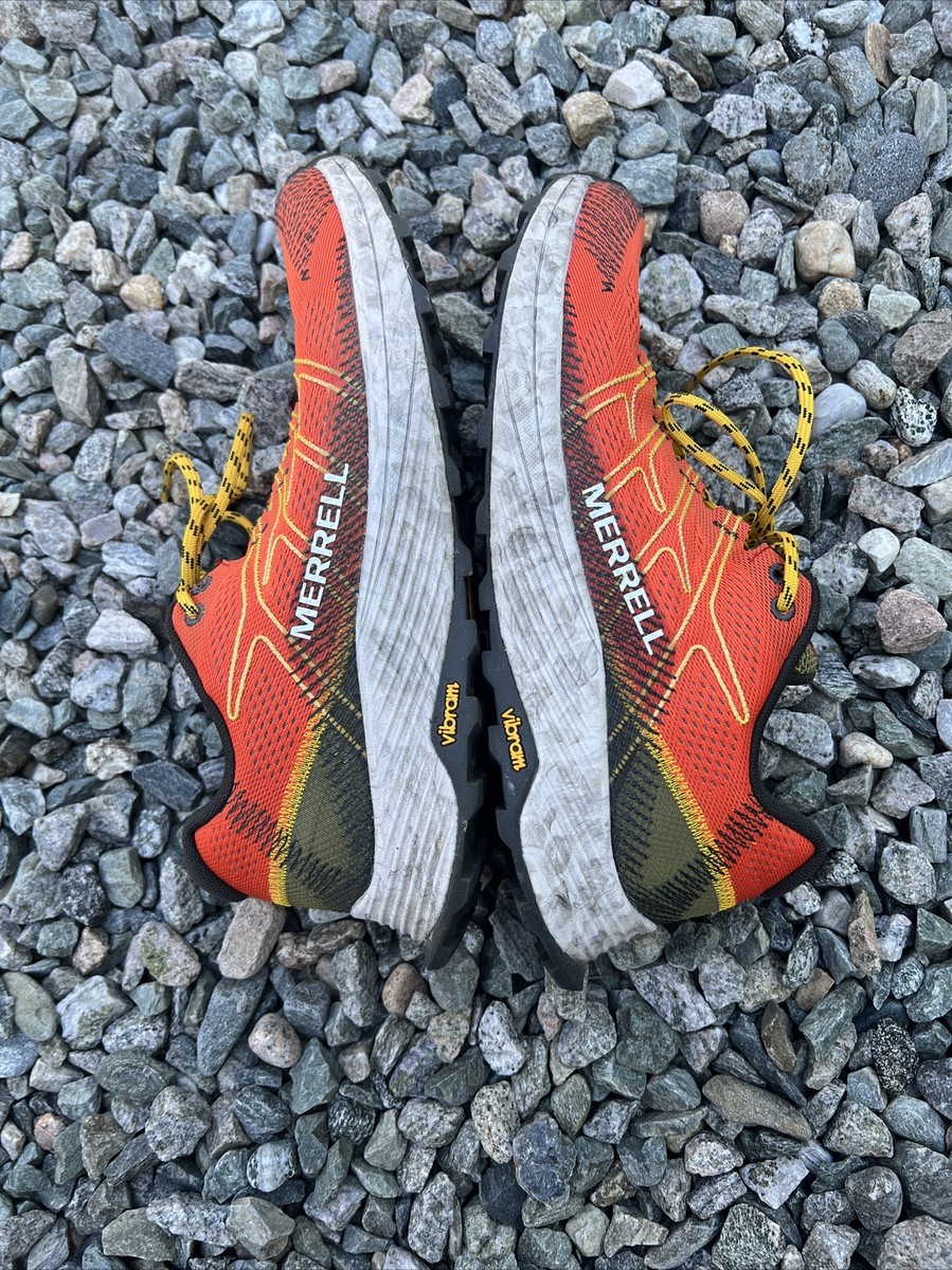 Merrell Moab Flight Mens Trail Running Shoes Orange Yellow  display picture 3
