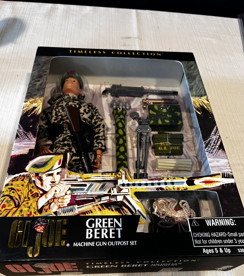 GI Joe Colección Timeless Boina Verde Ametralladora Outpost Set 53050 Nuevo de Lote Antiguo Foto 2 de 4