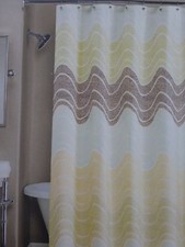 Peri Home Marconia Fabric Shower Curtain 72" x 72" NIP