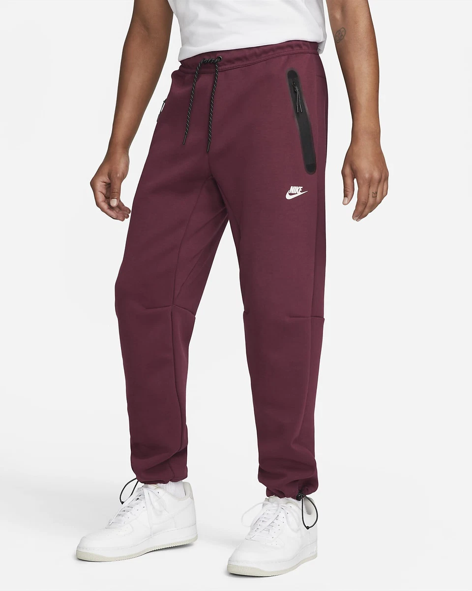 Nike Sportswear Tech Fleece Straight Jogger Pants Maroon (XS