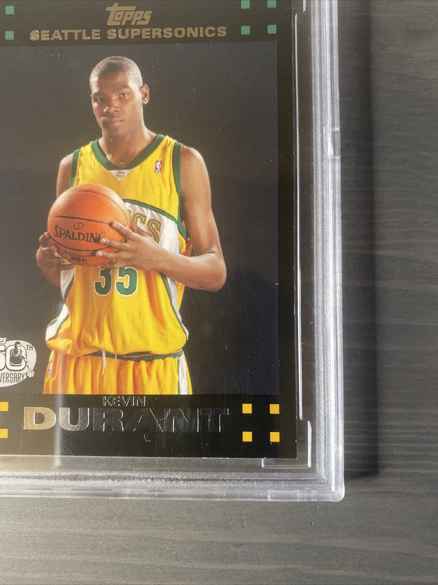 2007-08 Kevin Durant Topps #112 Rookie RC BCCG 10 MINT Black Low 