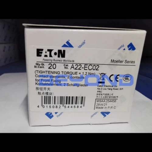 20PC/BOX NEW FOR EATON MOELLER Pushbutton Switch Auxiliary Contact A22-EC02