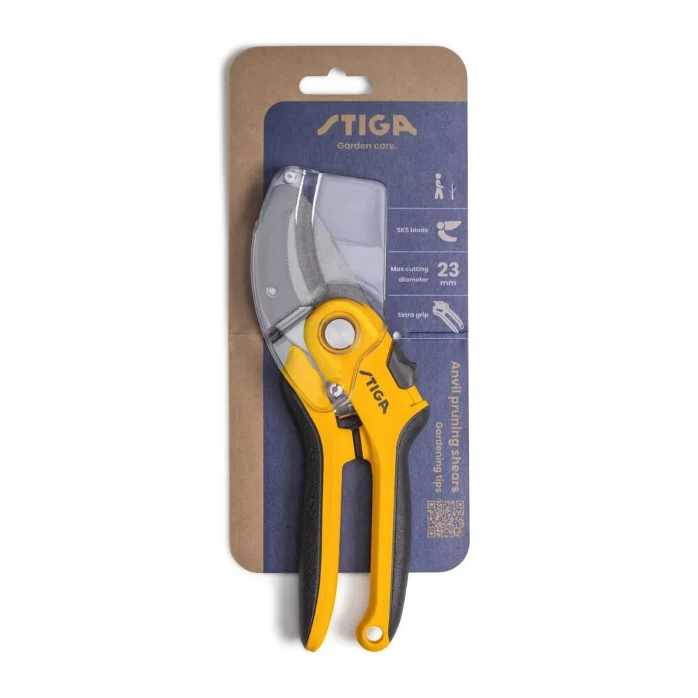 Stiga Anvil Garden Pruning Shears 23mm Cutting Diameter