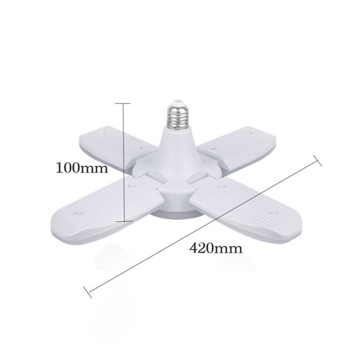 LED Garage Light Work Lights Cold White 48W/60W B22/E27 Fixture Deformable Lamp - Picture 12 of 12