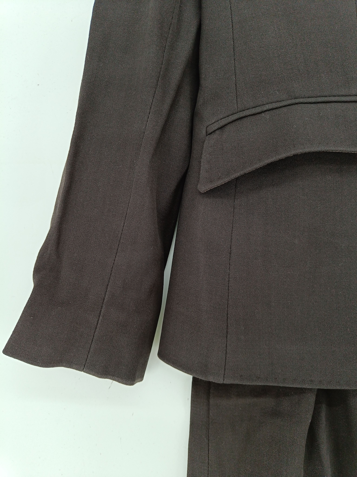 Jigsaw Women's Two Piece Suit UK 14 Brown 100 Polyester Skirt Suit eBay