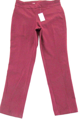 Croft & Barrow14 Straight Mid Rise Perfectly Slimming Stretch Pants New Tag