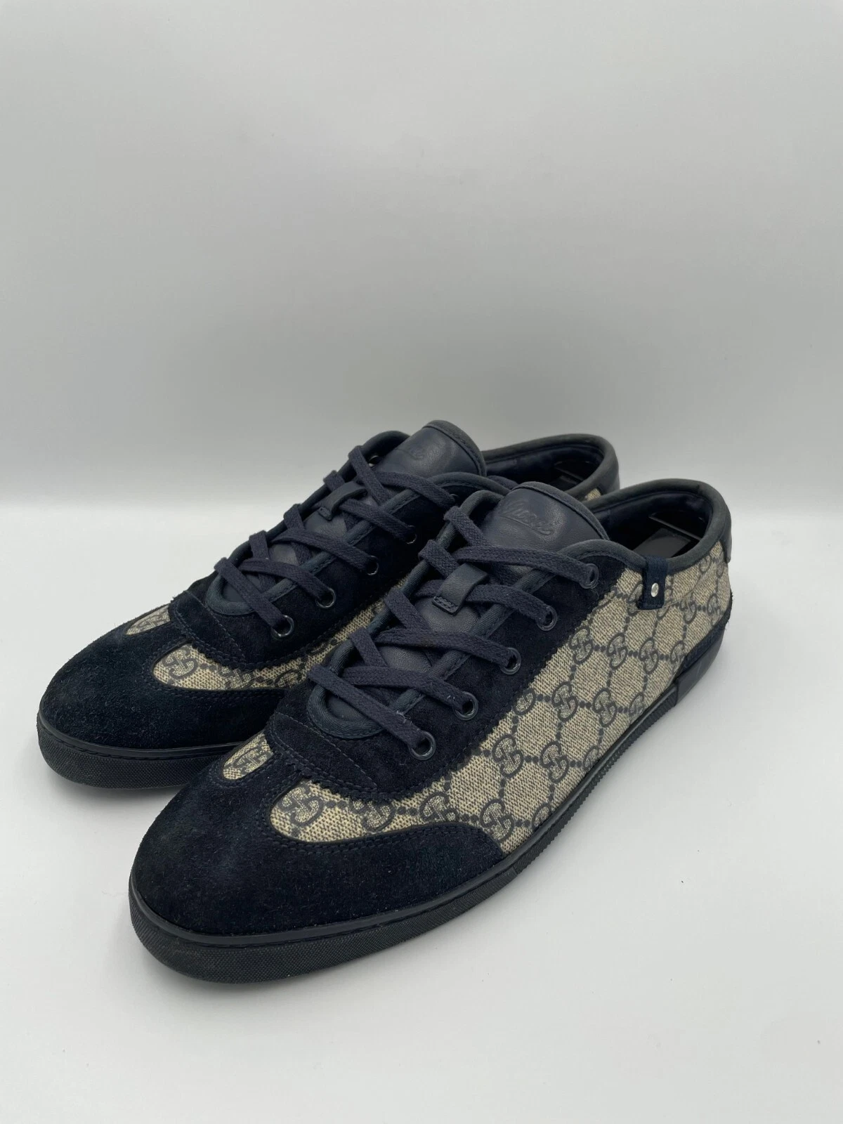 Baskets basses Gucci GG monogramme suprême 204282 taille 41,5 EU 8 US