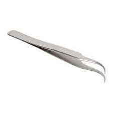 Erem 4-3/8" OAL 7-SA Precision Tweezers Curved Precision Tip